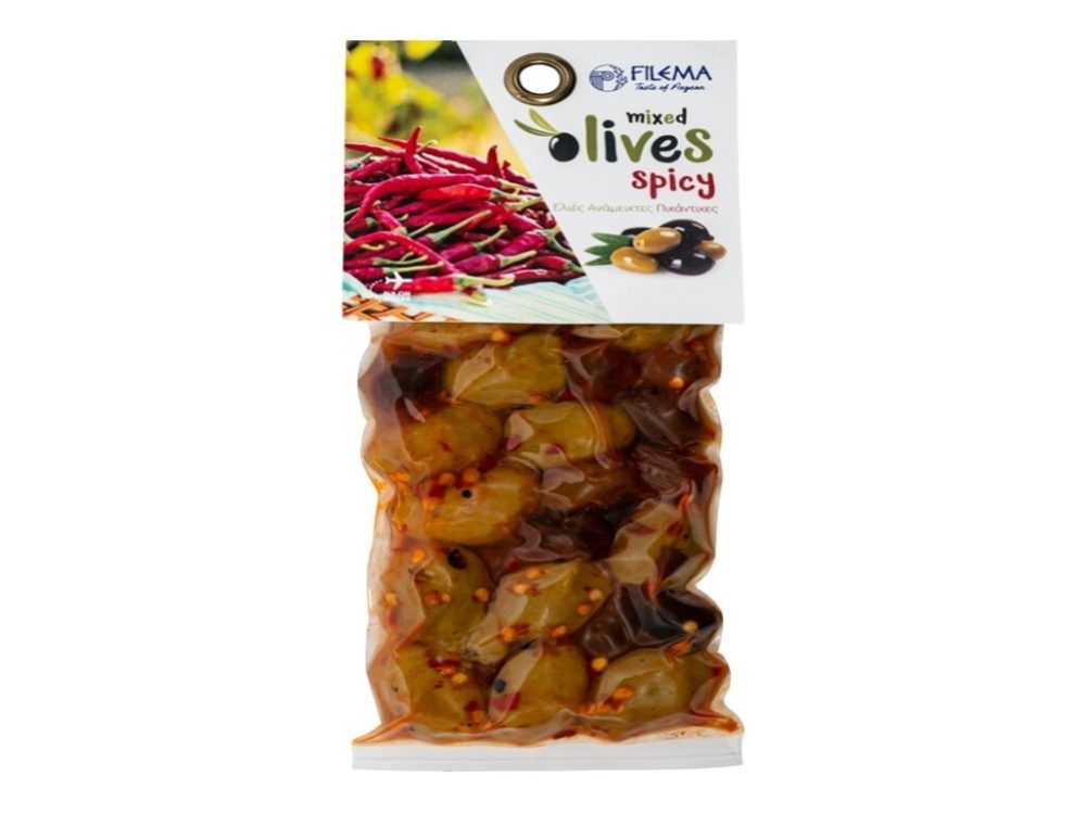 Cocktail spicy olives 100gr