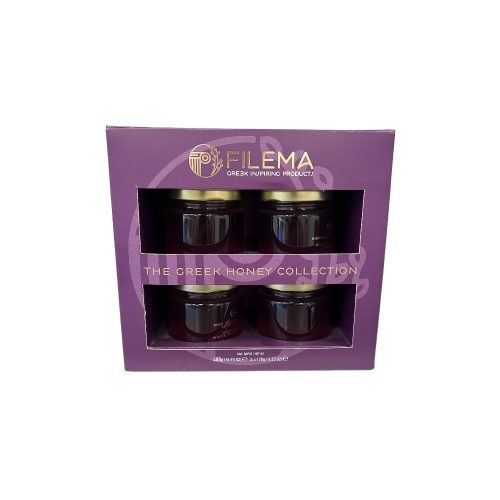 Honey Gift Set Sage-Thyme-Wild Herbs-Wild Herbs-Ereiki 4x120gr - Image 3