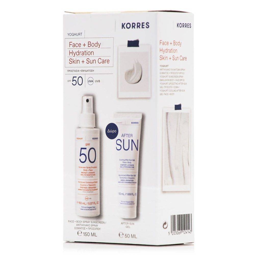 Korres Set with Sunscreen Body Lotion 150 ml and After Sun 50 ml