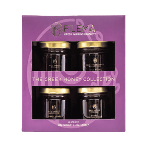 Honey Gift Set Sage-Thyme-Wild Herbs-Wild Herbs-Ereiki 4x120gr - Image 2