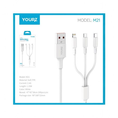 YOURZ Charging Cable 3 in 1