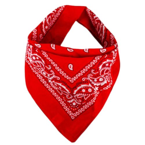Bandana Handkerchief Cotton Handkerchief Red 54x54cm