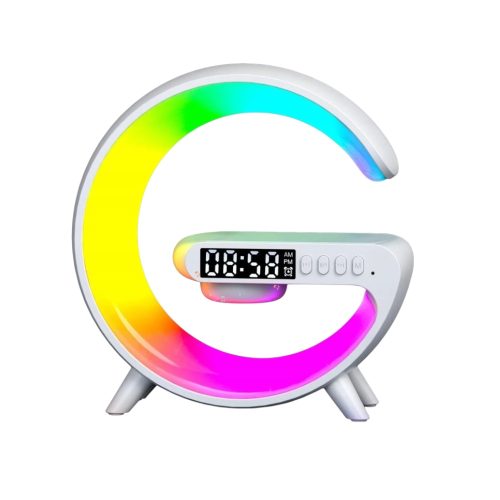 Digital clock with speaker & light 16x14,5x5,5cm