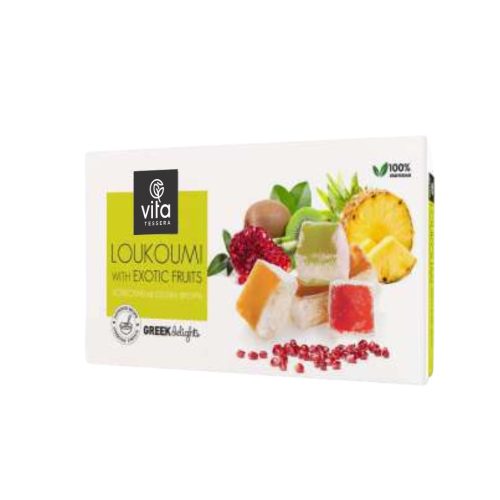 Loukoumi with exotic fruits 200gr