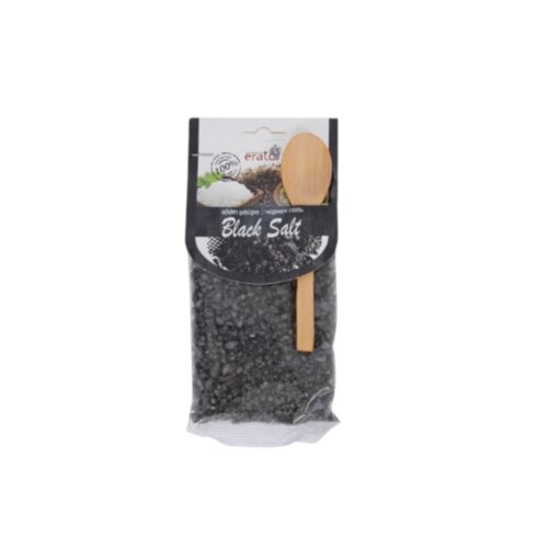 Erato Μαύρο αλάτι 150gr + Ξύλινη Κουτάλα