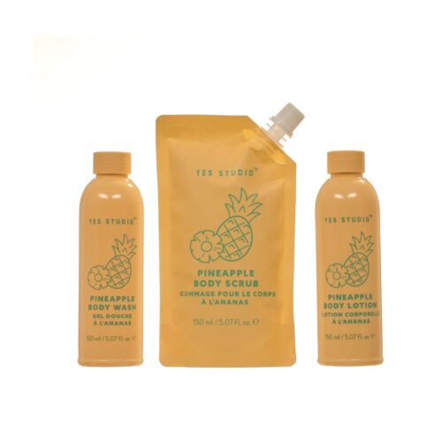 3*150ml duş jeli, losyon ve kese içeren banyo seti, Pina Colada Happy Bathing - Upper Canada tarafından - Görsel 2