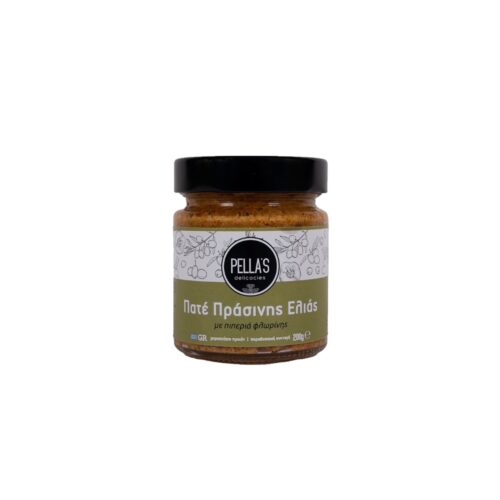 Pella’s Delicacies Πατέ πράσινης ελιάς με πιπεριά φλωρίνης 200gr